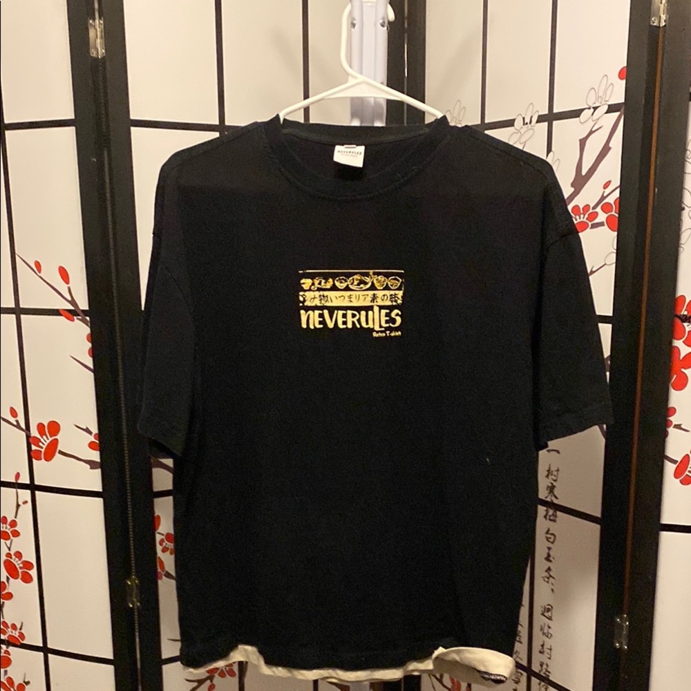 Neverlies Black Graphic T-Shirt